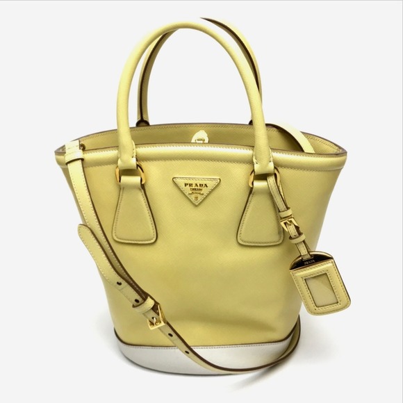 PRADA Yellow Shoulder Bag - Picture 1 of 9
